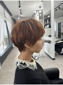 オレンジ好き必見オレンジハイライト◎マッシュショート◎個性派