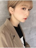 大人可愛いマッシュショート/リップライン/ミニボブ/