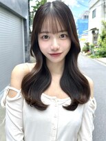 ミラリー トウキョウ(Mirareee Tokyo)&nbsp;20代30代40代◎前髪パーマグレーベージュレイヤーロング黒髪