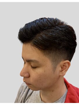 銀座マツナガ 浅草店 ツーブロアップバングゆるふわアイパー