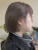 ナループロアボタン(Nalu pu loa BOTAN)&nbsp;ベージュカラー/アッシュベージュ/ミニボブ/顔まわりレイヤー