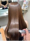 髪質改善トリートメント×ブラウンカラー