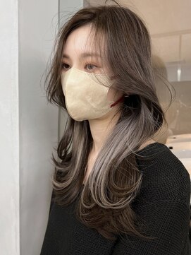 サイン 渋谷(SIGN) ザクザクレイヤーカット巻き方簡単ミディアムロング韓国表参道