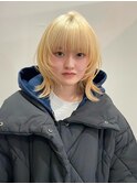 ボブウルフ×抜きっぱなしブロンド◎表参道