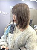 イメチェン/ホワイトブロンド/外ハネボブ/美髪/名古屋/名駅