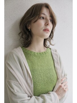 ブゾン(buZon) buzon ミディアムウルフ×シアベージュ