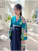 袴着付け/卒業式着付け/袴ヘアセット/袴ヘアアレンジ/卒業式ヘア