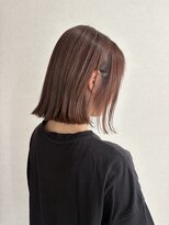 ヘア スノー(HAIR SNOW)&nbsp;外ハネボブ☆ピンクベージュ20代30代