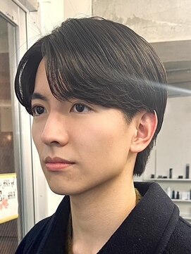 フィフス 大分(fifth) 大分メンズ刈り上げナチュラルセンターパートニュアンスパーマ