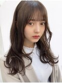 【F】ニュアンスかわいいゆるふわヘア透明感カラー