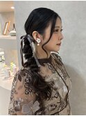 どこからみても可愛い♪サイド編みおろしアレンジ