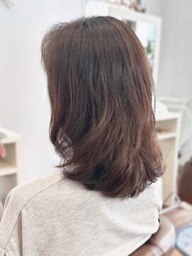 ランデ(RANDE) 白髪染め白髪ぼかし大人かわいいミディアムショートボブ40代50代