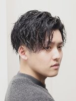 ヘアーアンドグルーミング ヨシザワインク(HAIR&GROOMING YOSHIZAWA Inc.) スパイラルパーマツーブロックアップバング刈り上げショート束感