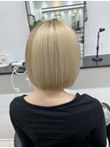 髪質改善　ボブ　ハイトーン