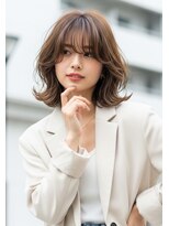 ニューカマー バイ ヘッドライト シブヤ(NEW COMER by HEADLIGHT shibuya)&nbsp;韓国風フロントレイヤーボブ×アッシュブラウン