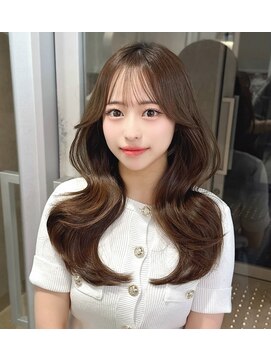 レイヤーカット /縮毛矯正/前髪/顔周り/名古屋/栄/韓国サロン