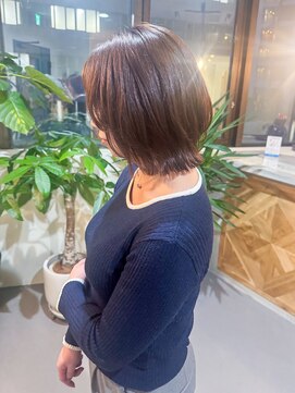 クリック(Click) 着物ヘア/大人ガーリー/ダークアッシュ/似合わせカット/小倉