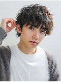 小倉/刈り上げセンターパート/波巻きツイストスパイラル