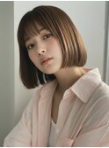 20代30代ショートボブ/プツッとボブ/切りっぱなしボブ成増