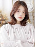 ブリーチなし外ハネくびれミディアムレイヤーa北浦和20代30代