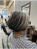 佐藤洋一【グレイヘア白髪活かしショート】