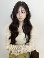 アクシス 栄店(`AXIS)&nbsp;平田/ワンホンレイヤー/ミルクティーブロンド/ダークブルー/栄