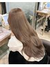 カット+ブリーチなしダブルカラー+水分補給トリートメント ￥22500