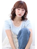 マルシェ(marche)&nbsp;20代30代40代 ボブパーマ 顔周りレイヤー ミルクブラウン