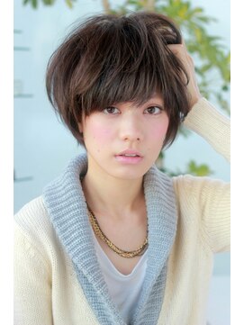 ディフィーノ 青山(DIFINO) 『大人ショート』×『潤い艶カラー』カッコ可愛く見せるショート