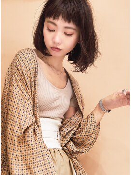 ヘアーアンドアトリエ マール(Hair&Atelier Marl) 【Marl】オレンジメイクにシンプルなボブ♪