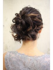 【西葛西&-hair流】結婚式柔らかギブソンタック