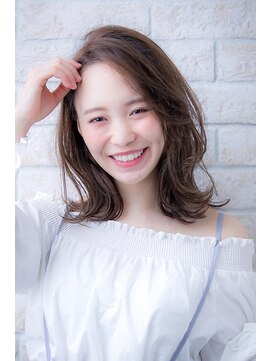ヘアーアートシフォン 池袋西口店(Hair art chiffon) マッシュボブ大人かわいいノットヘア無造作小顔センターパート