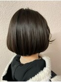 【hurakoko松下仁美】丸みが可愛いコンパクトボブ
