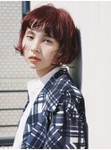 10代20代30代40代人気/チェリーレッドフレンチボブ＊
