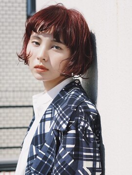 ベチカ(vetica) 10代20代30代40代人気/チェリーレッドフレンチボブ＊