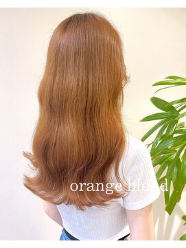 アナザヘアー なんば 高島屋前店(ANAZA hair) ＊韓国風　ヨシンモリ　orange blond＊