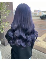 アースコアフュールボーテ 新潟中野山店 (EARTH coiffure beaute) ブルーブラックダブルカラー韓国