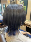 マッシュウルフ×インナーカラー/20代/30代/40代/50代