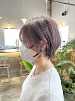 ソーコ(SOKO)&nbsp;丸みショート×ラベンダーカラー