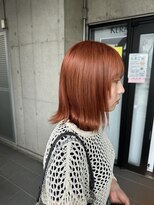ガルボ ヘアー(garbo hair) ハイトーン/10代/20代/オレンジカラー/ケアブリーチ