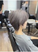 白髪ぼかし脱白髪染めショートヘアショートボブカット大船駅鎌倉
