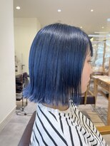 ブレンドバイハピネス(Blend by happiness)&nbsp;ブリーチ×ダブルカラー×ダークブルー