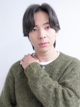 オースティン 調布アミックス(AUSTIN) ツイストパーマ七三オールバックマッシュウルフスリークショート