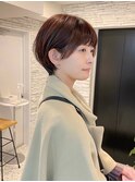 ショートヘア/ボブ/可愛い丸み/簡単スタイリング/20代30代