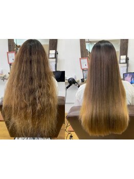 【超柔らか艶髪縮毛矯正導入＊】従来のストレートよりワンランク上の"ダメージさせない縮毛矯正"を体感☆