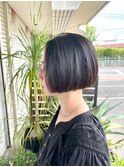 大人かわいい顎上ミニボブ小顔ストレート