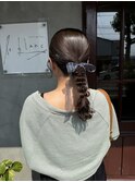 編み下ろしヘアセット