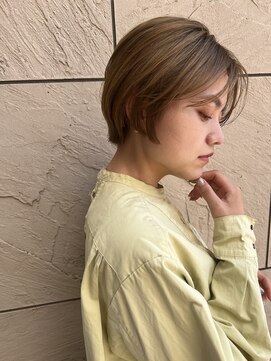 ステラバイケンジ(STELLA by KENJE) 大人綺麗ボブ/藤沢/髪質改善縮毛矯正/ショート/脱白髪染め透明感