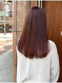 ◎カシスブラウン×ストレートロングヘア