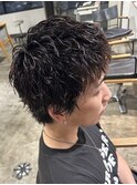 ツイストスパイラルパーマラルフカールスパイキーショ-ト